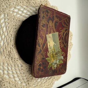 Victorian Red w/ Gold and Black Design Signature Book